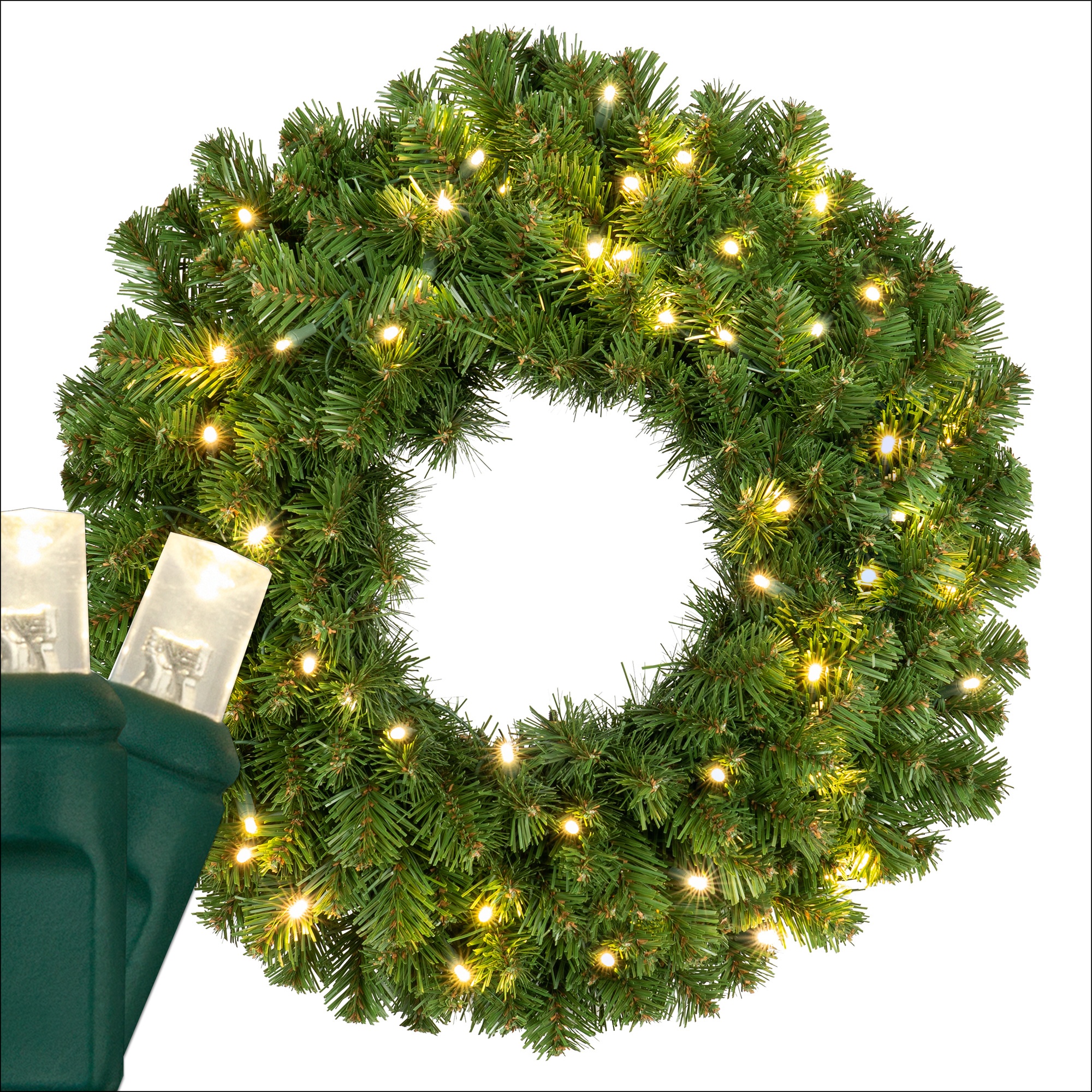 Sequoia Fir Prelit Commercial LED Christmas Garland, Warm White Lights