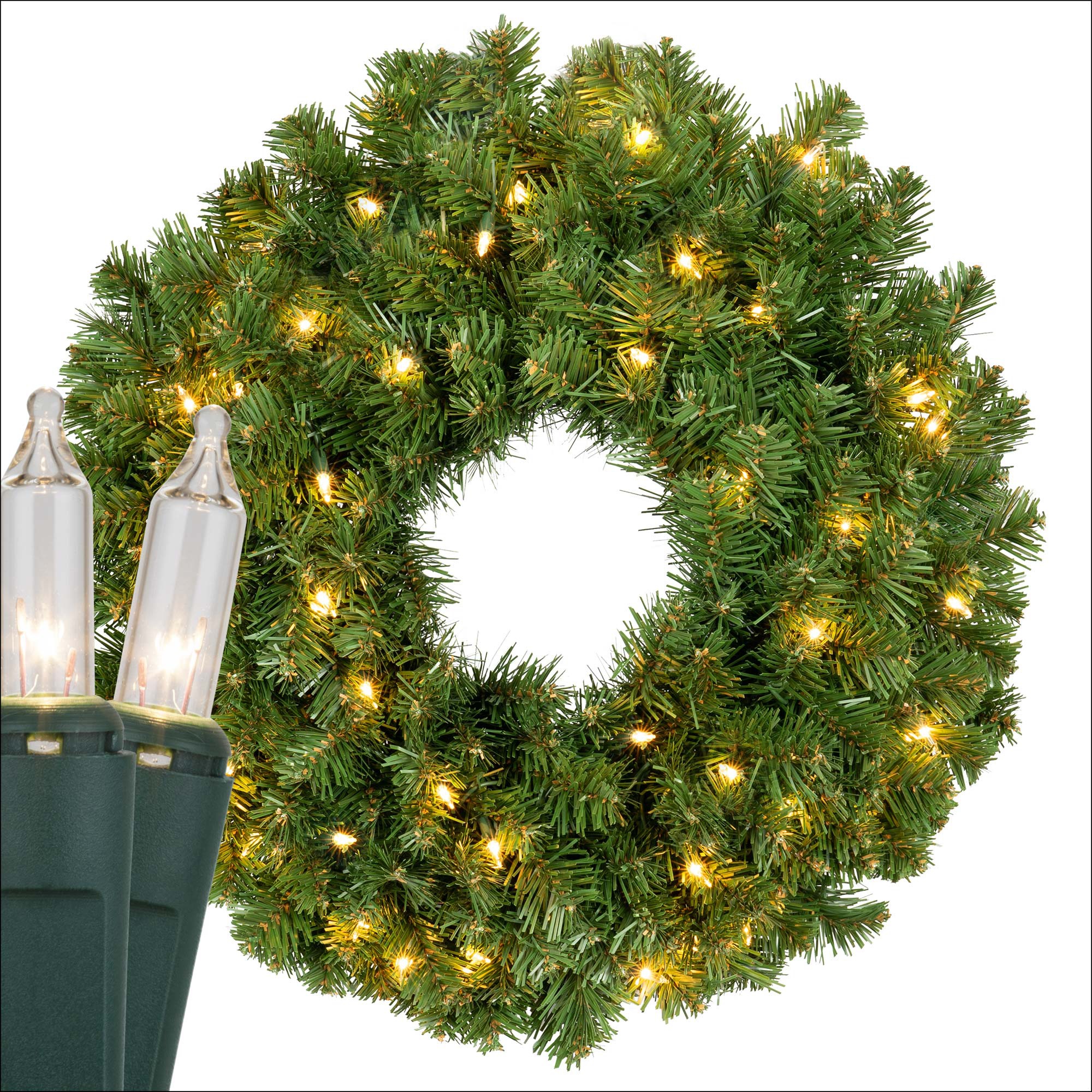 Sequoia Fir Prelit Commercial LED Christmas Garland, Warm White Lights