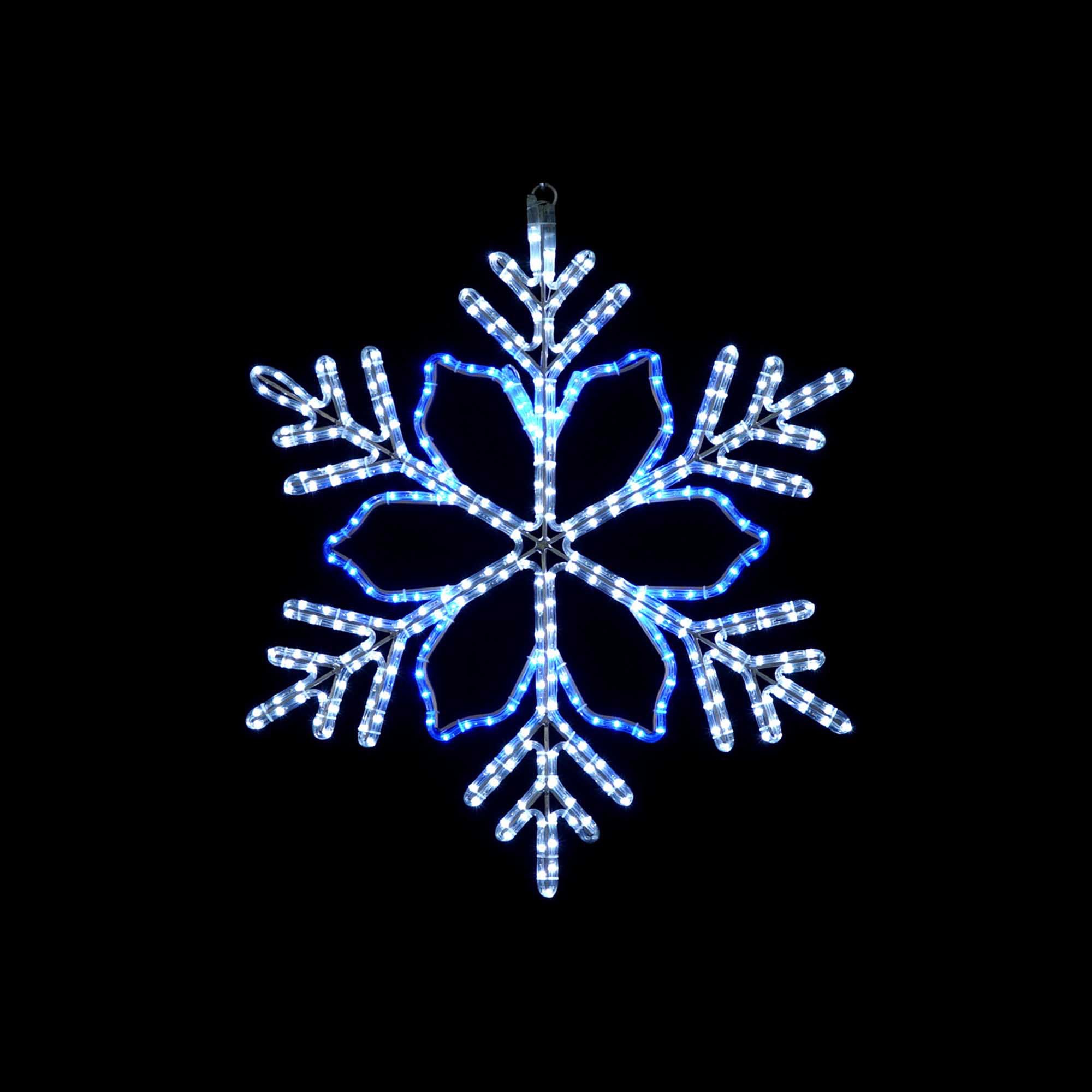 LED Christmas Snowflake with 6-Point Star Center - Wintergreen Corporation