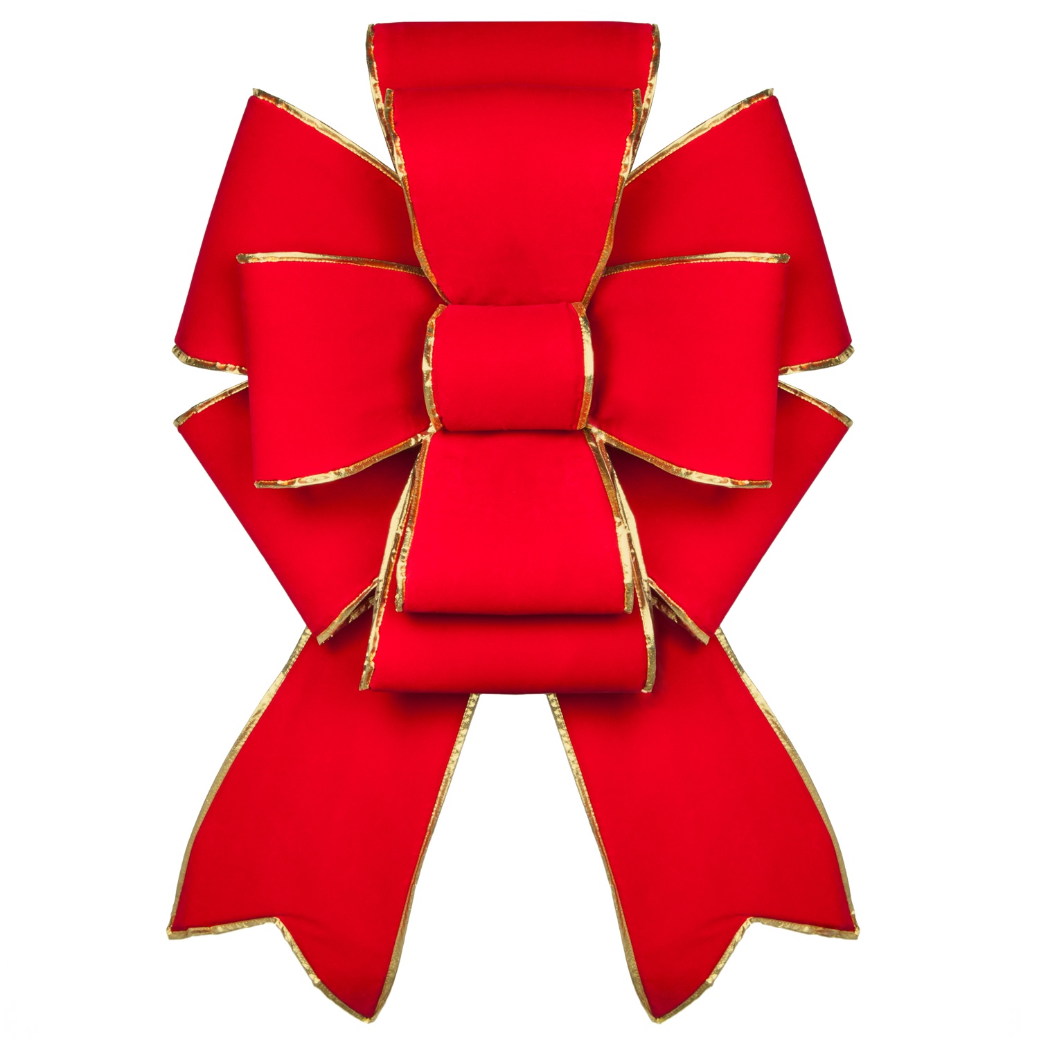 18 Red Imperial 3D Velvet Christmas Bow