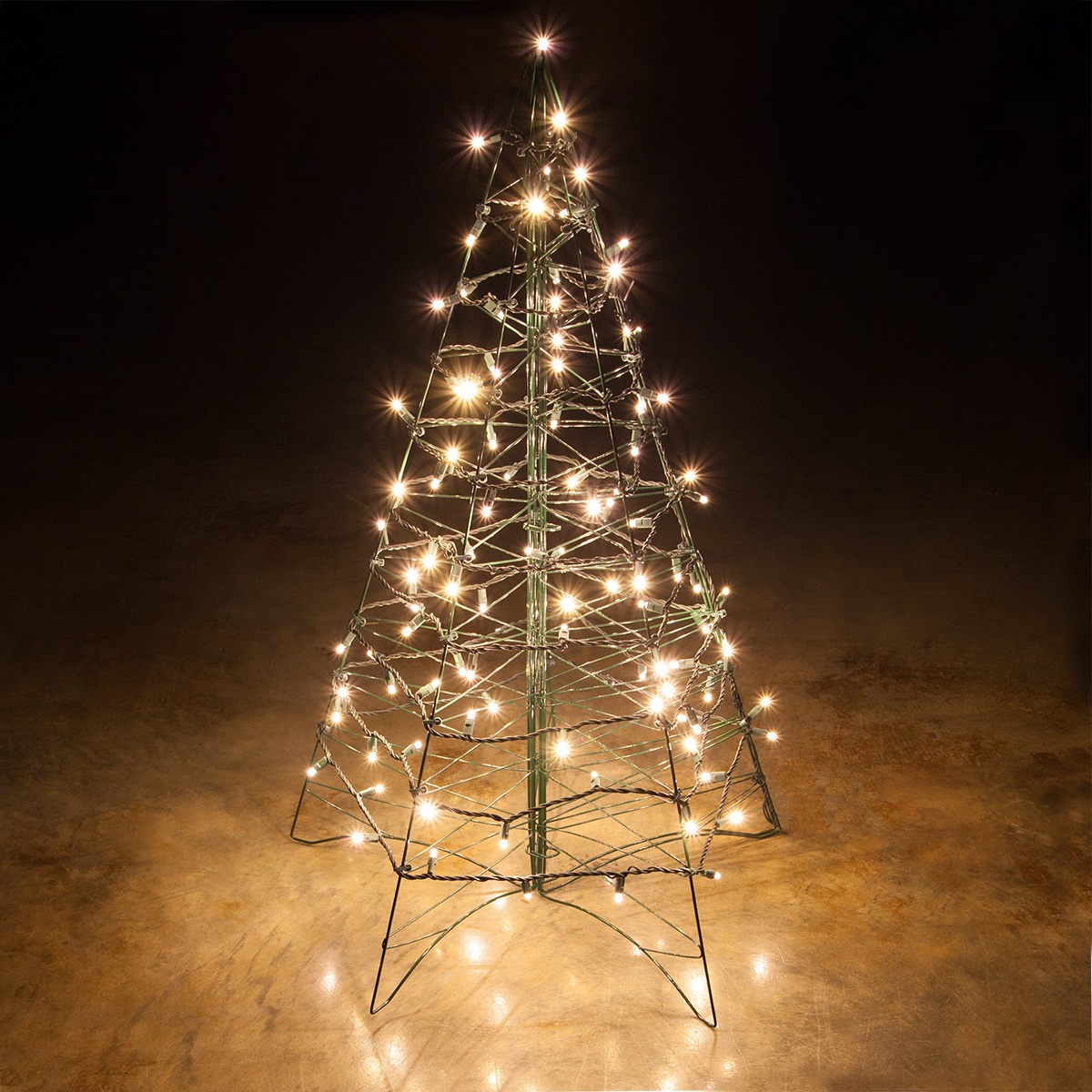 Lighted Warm White LED Outdoor Christmas Tree - Wintergreen Corporation