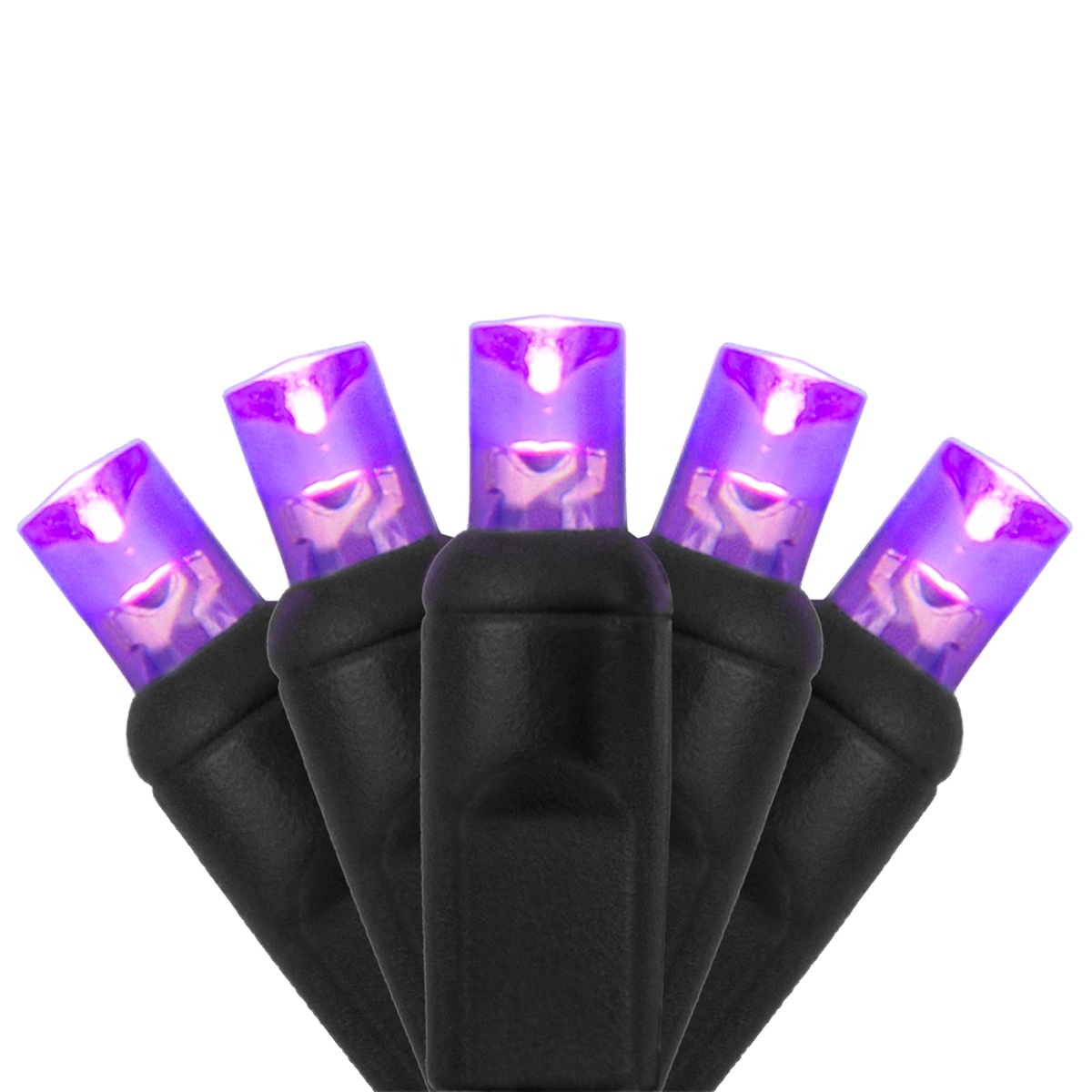 purple dressed black angel christmas light Holiday Trumpet Angel Outdoor Decoration with Lights, 5ft