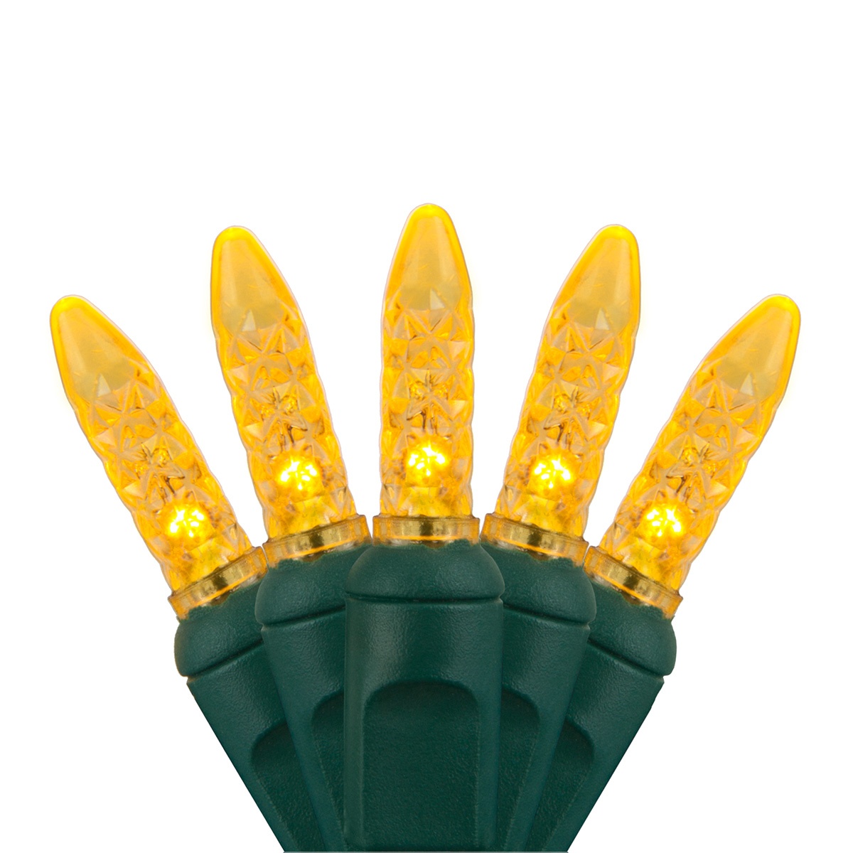 m5 mini ice gold led christmas lights on green wire wintergreen christmas lights