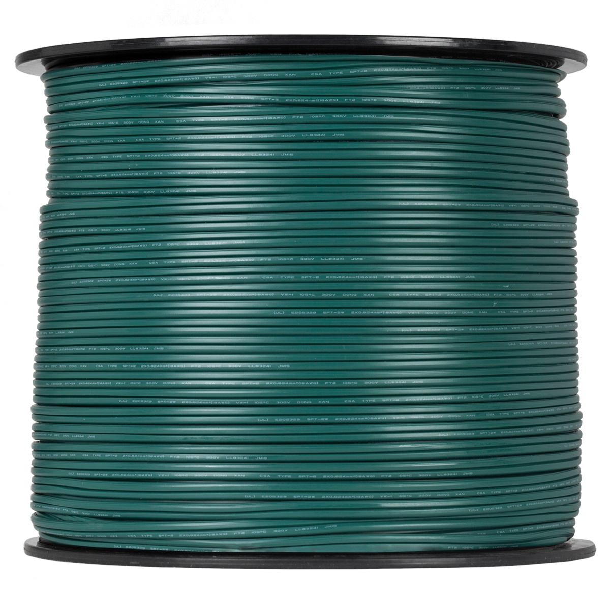 Green Outdoor Zip Cord Wire - Wintergreen Corporation