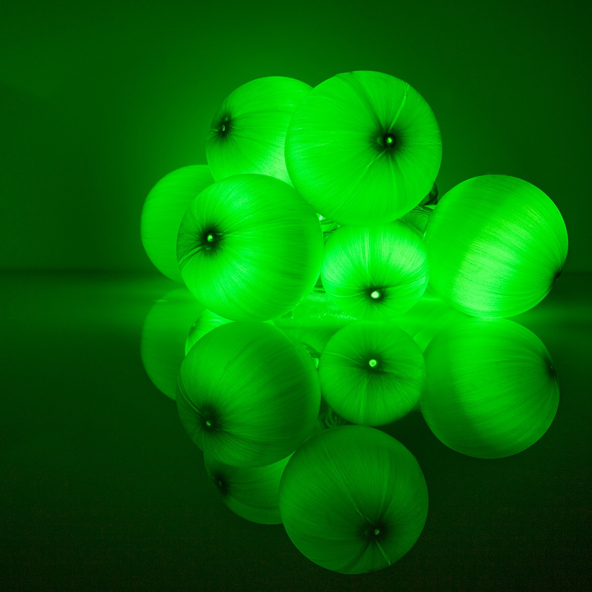 battery operated green led lights