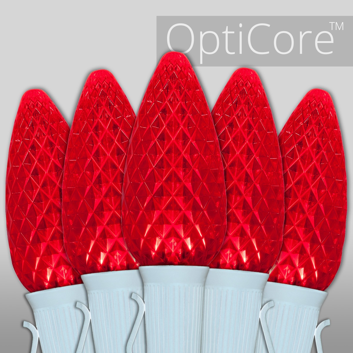 Christmas Lights C9 Red Opticore Commercial LED Christmas Lights