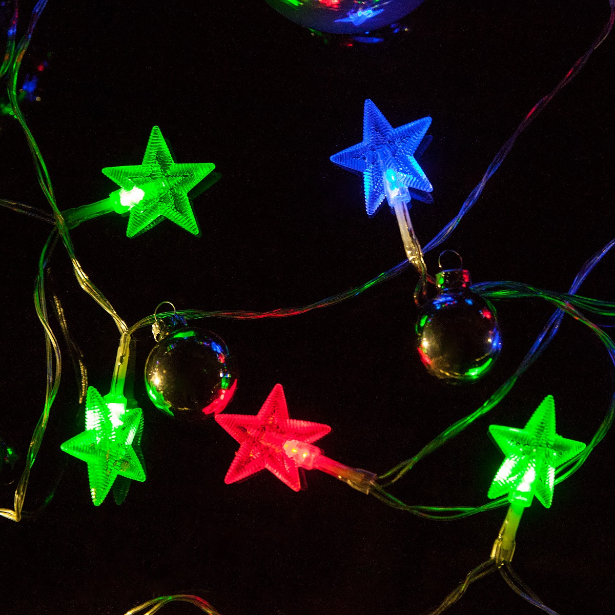 Red-Green-Blue Battery Operated Star Light LED Lights - Corporation