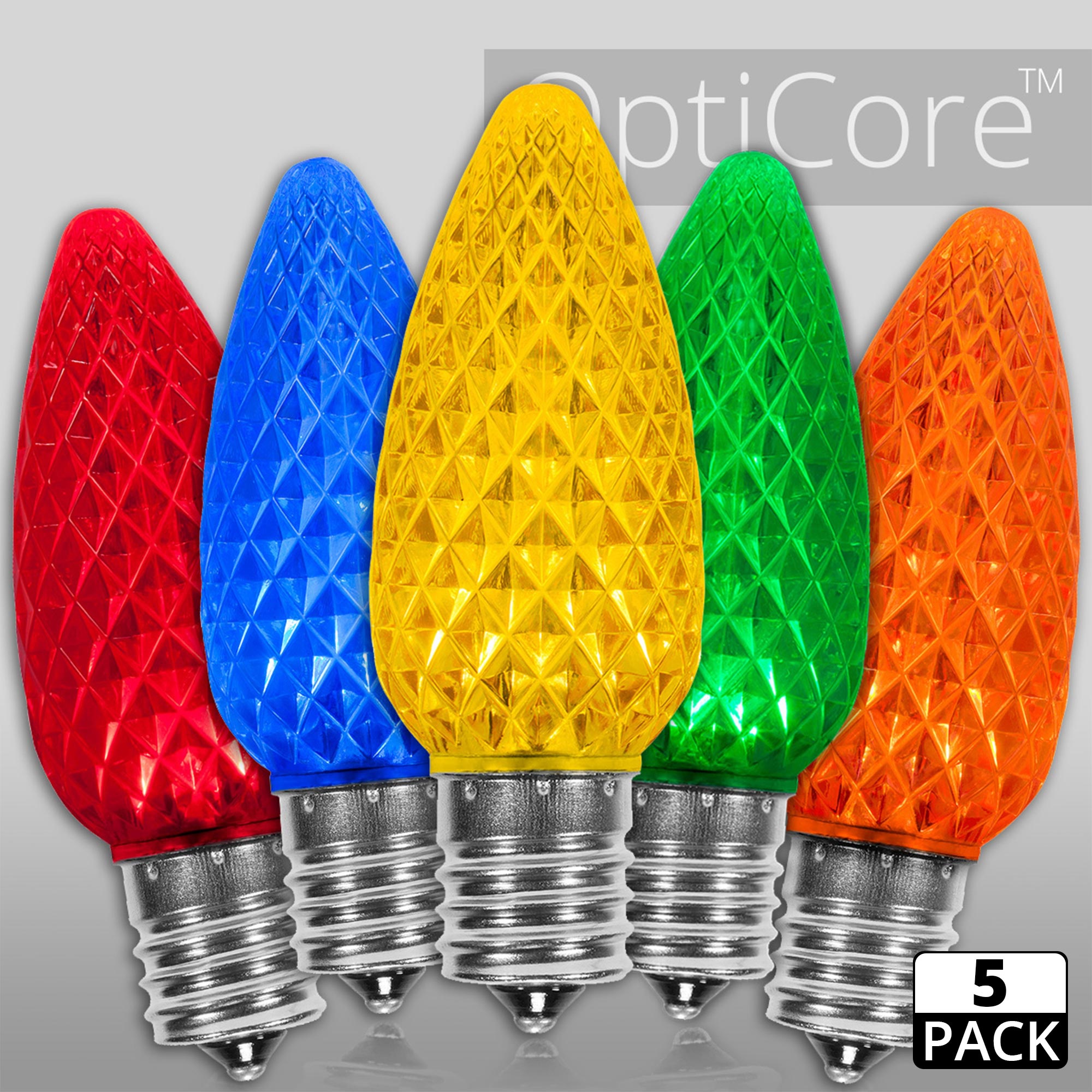C9 120V Multicolor LED Replacement Bulbs Wintergreen Corporation
