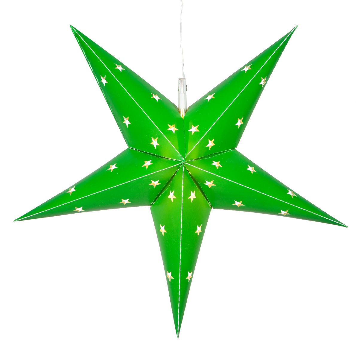 Green Aurora Superstar<sup>TM</sup> 5 Point Star Light, Fold-Flat