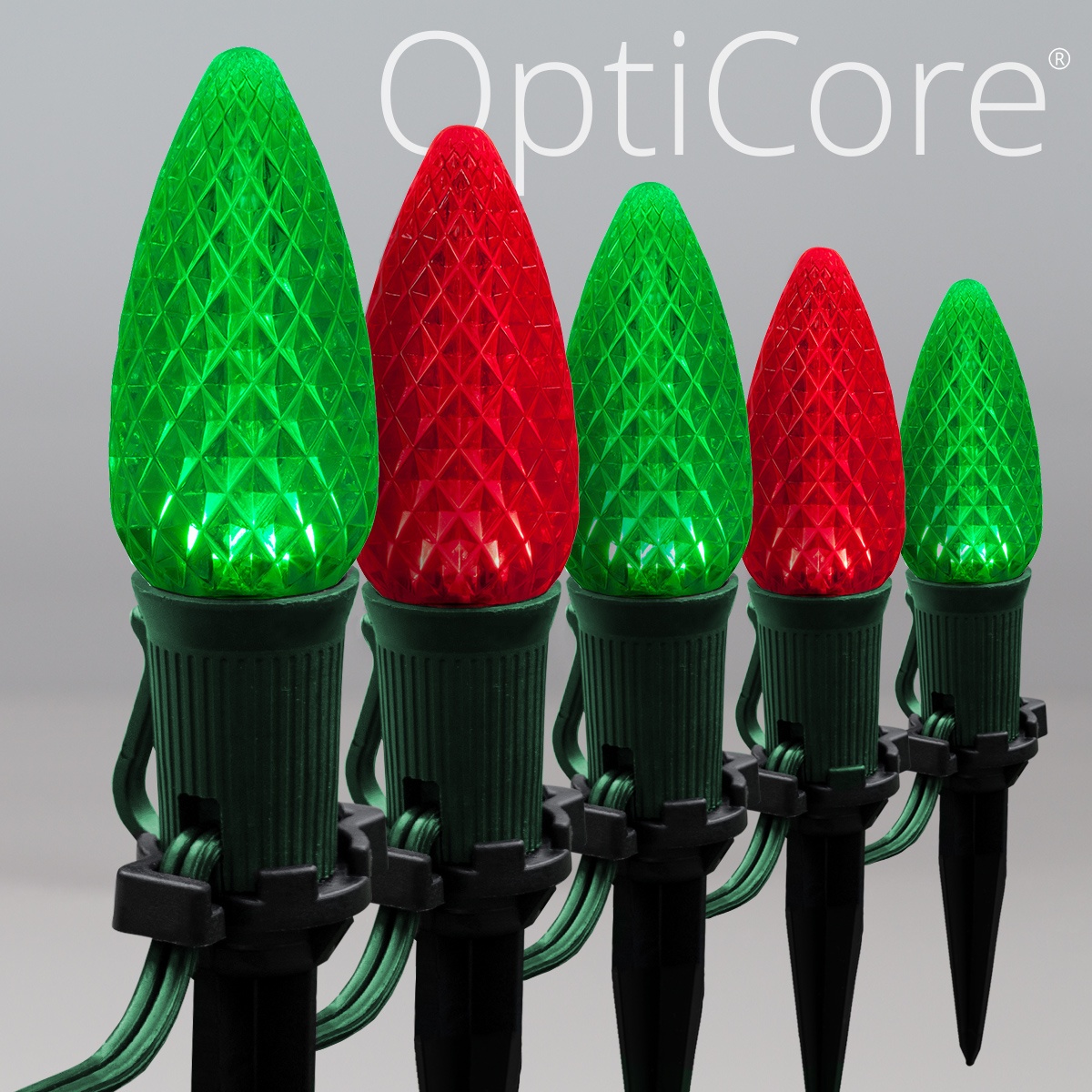 red and green c9 christmas lights