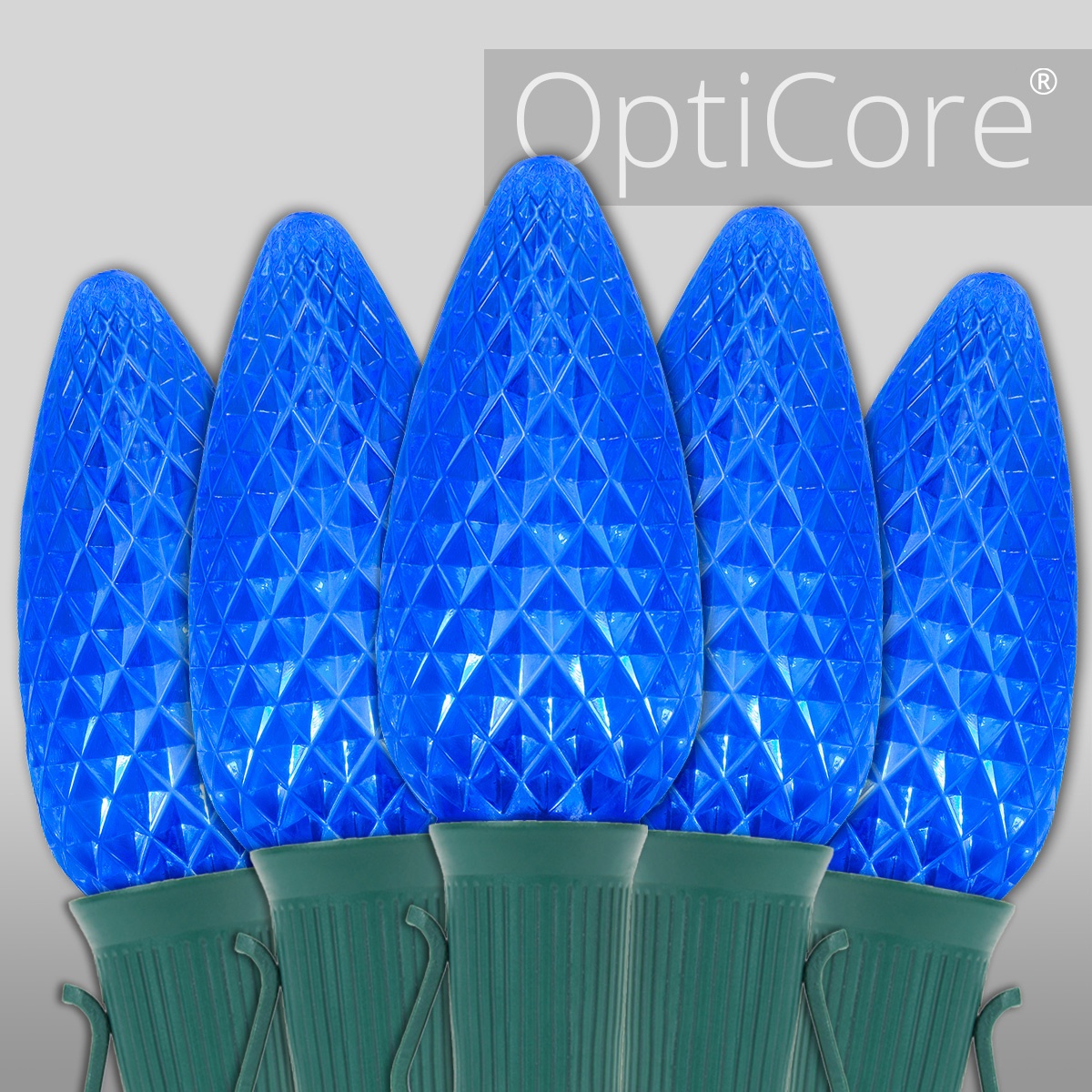 Christmas Lights C9 Blue Opticore Commercial LED Christmas Lights