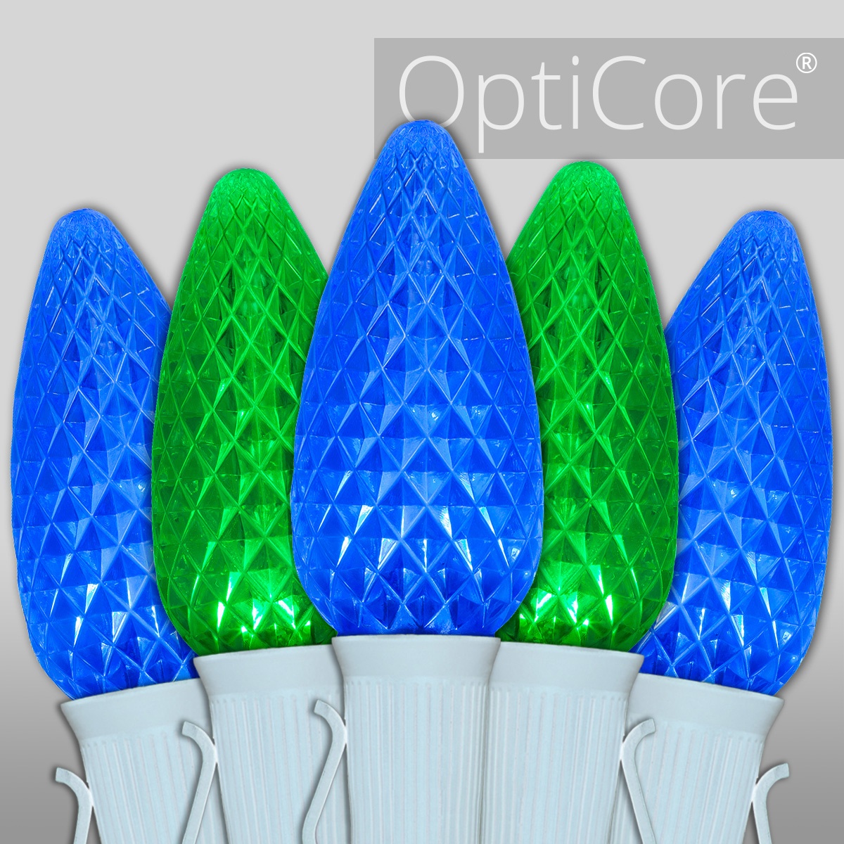 Christmas Lights C9 Green / Blue Opticore Commercial LED Christmas