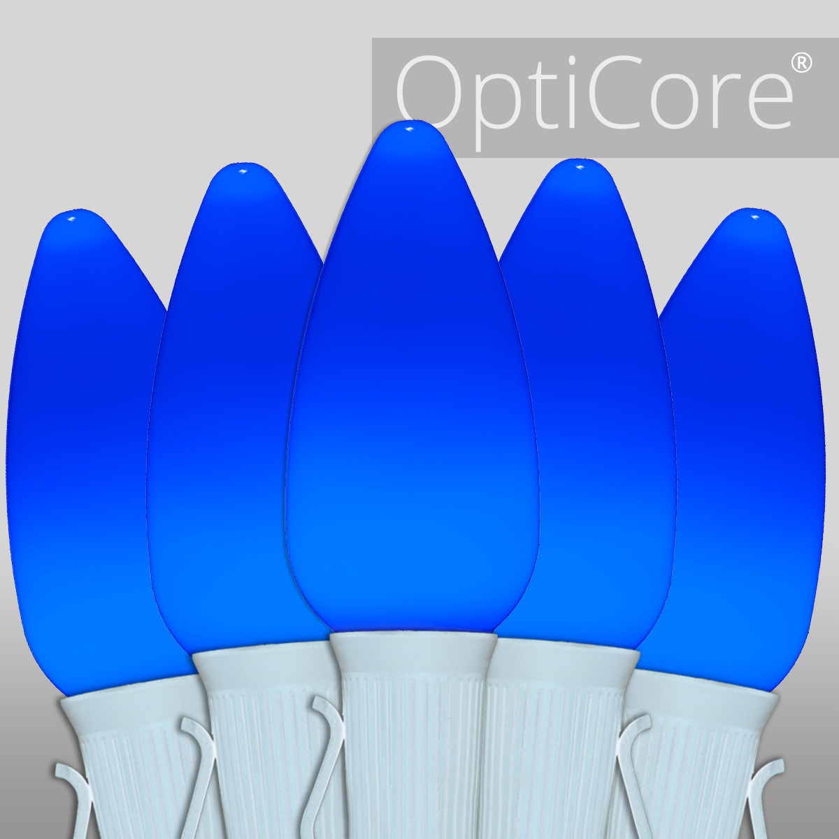 Christmas Lights C9 Blue Smooth Opticore Commercial LED Christmas