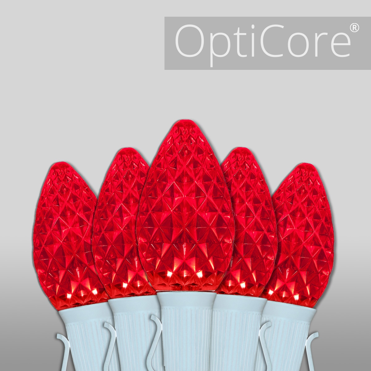 Christmas Lights C7 Red Opticore Commercial LED Christmas Lights