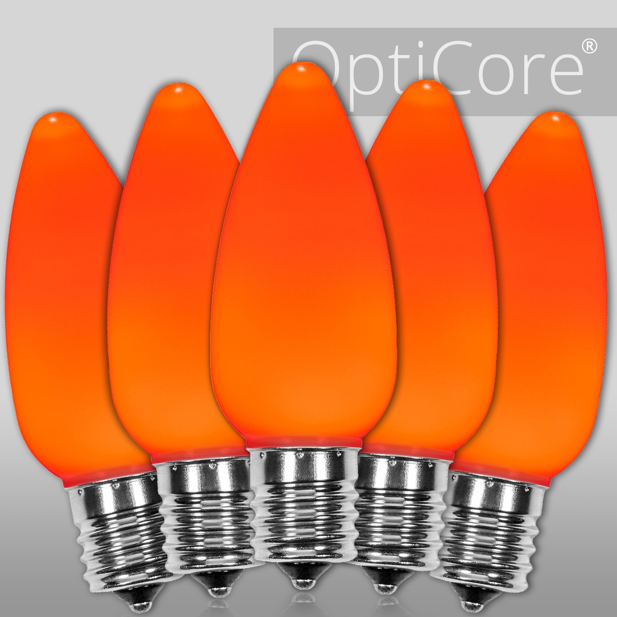 C9 120V Amber LED Replacement Bulbs