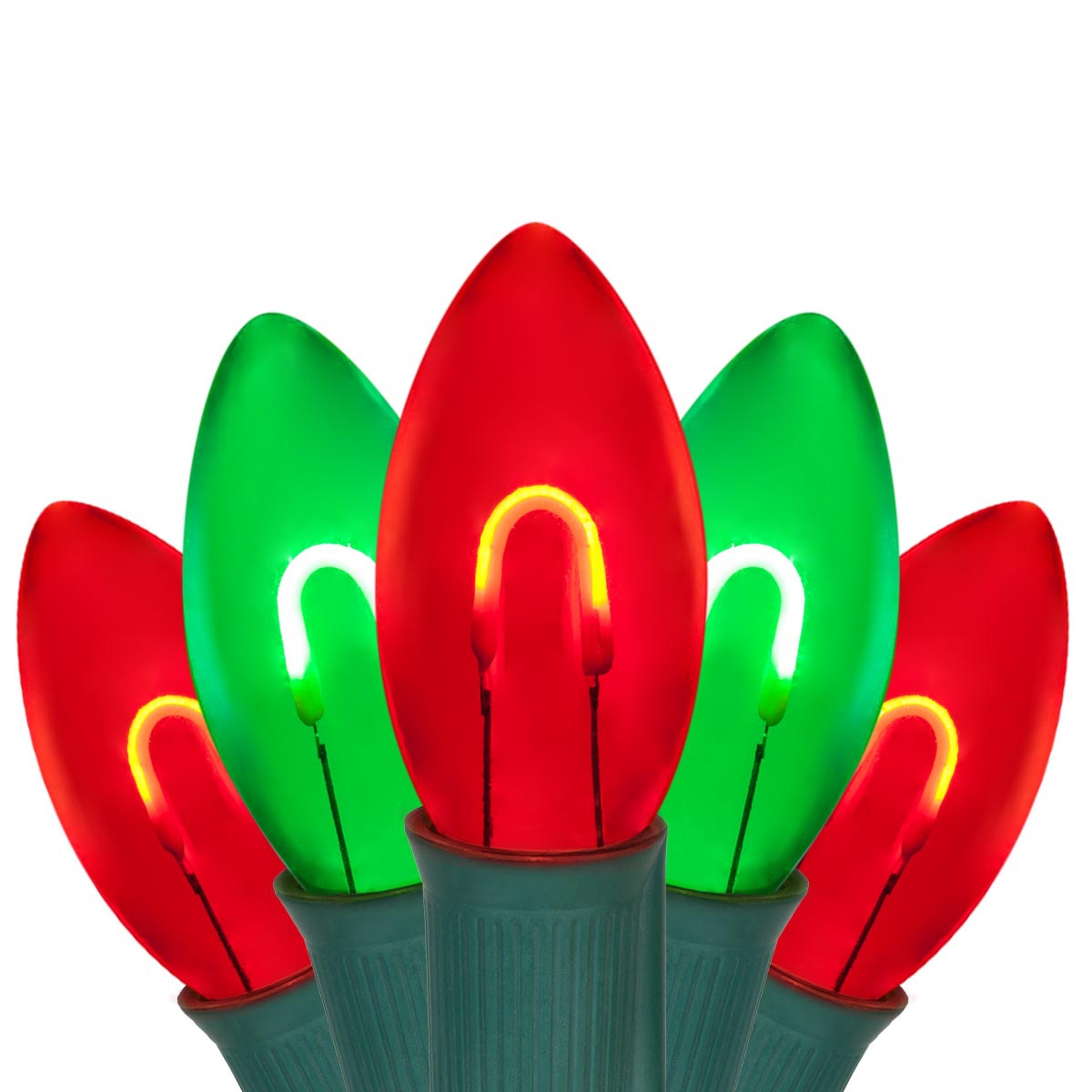 c9 red and green outdoor christmas lights