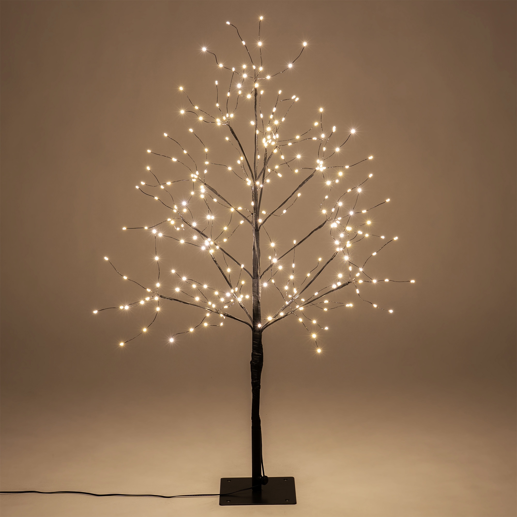 Black Fairy Light Tree, Warm White LED - Wintergreen Corporation ...